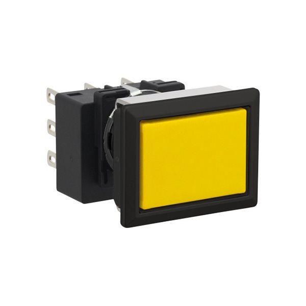 Idec Lb8b-m1t3y Lb 3pdt 18 Mm Yellow Flush Ip65 Pushbutton