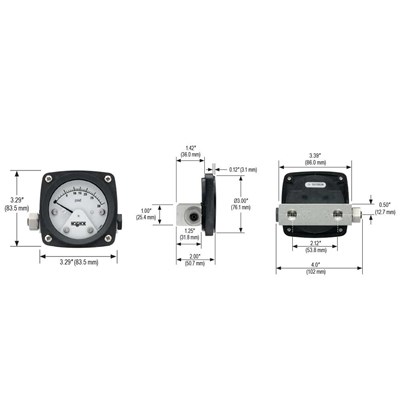 No Shok 25-1012-P100-A3P-1-GY Differenti