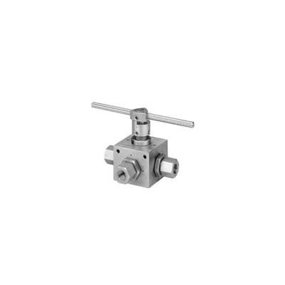 Parker 4B6S10L8 4 Way Ball Valve